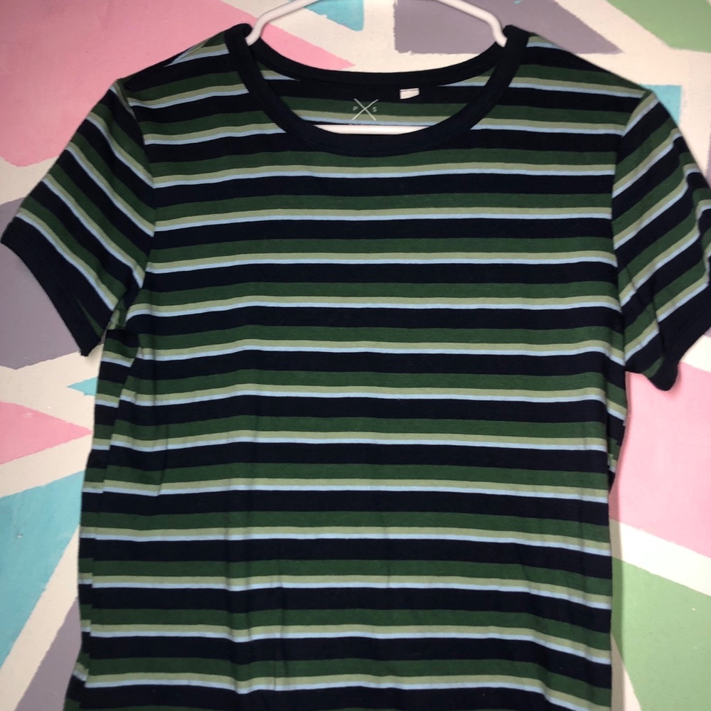 Green and blue striped pacsun shirt
